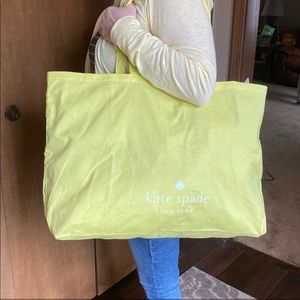 Kate Spade cotton shopper tote overnight beach bag